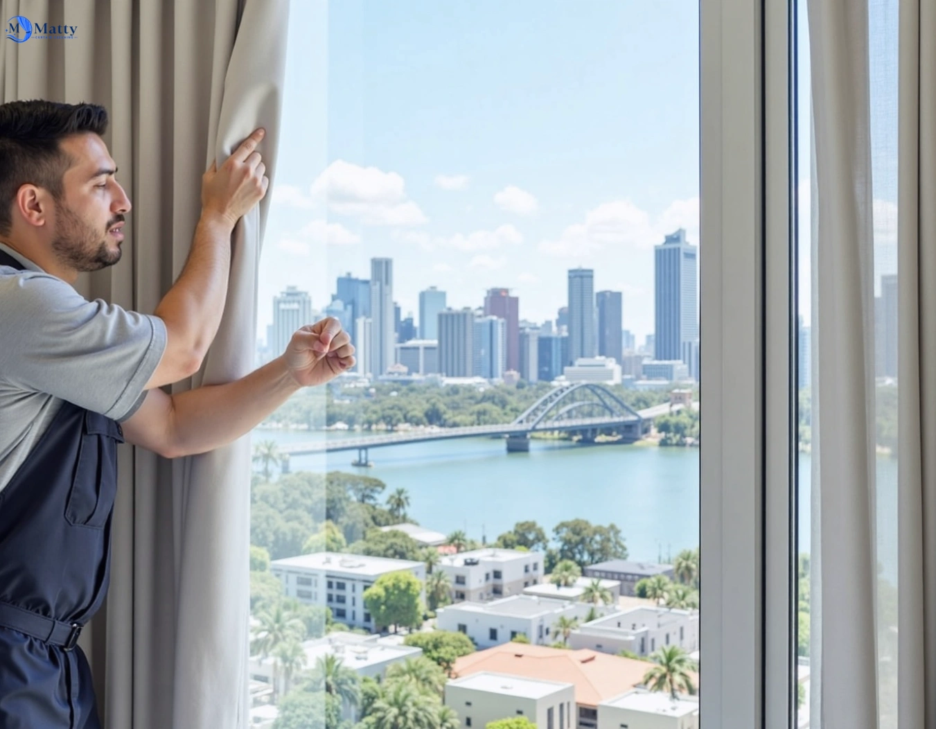 Professional curtain steam cleaning service mount-wallace-vic QLD by Matty Curtain Cleaning